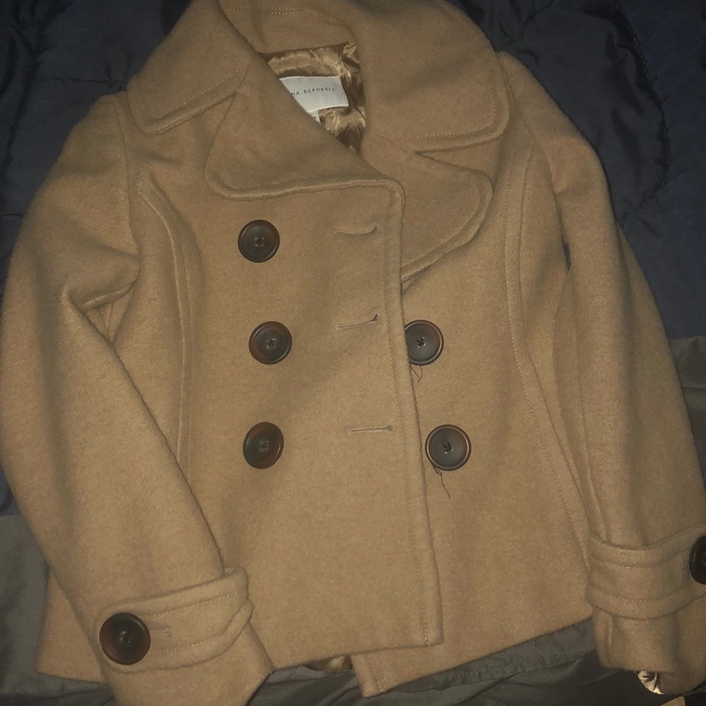 Tan wool coat